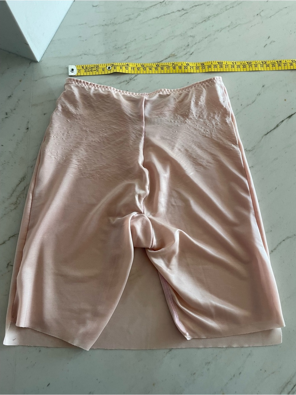 Spanx Skinny Britches Sheer Shaping Power Skort Slip light pink Shaper small S - Picture 9 of 13